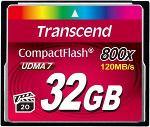 Карта памяти Transcend 800x CompactFlash Premium 32GB TS32GCF800