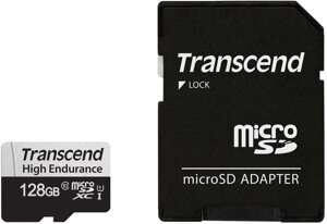 Карта памяти Transcend microSDXC TS128GUSD350V 128GB с адаптером