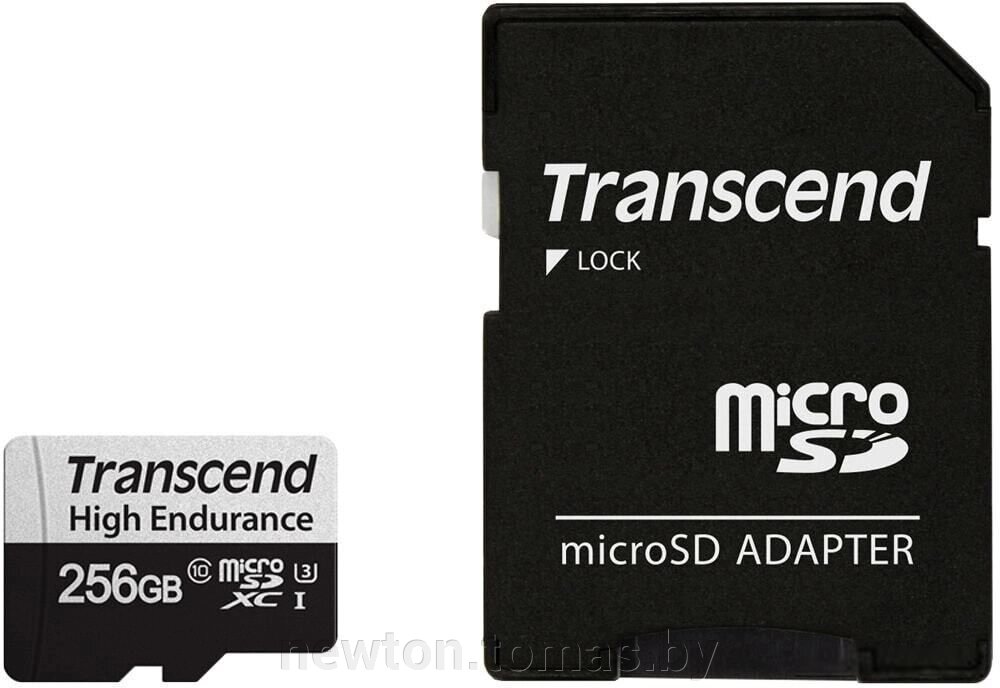 Карта памяти Transcend microSDXC TS256GUSD350V 256GB с адаптером от компании Интернет-магазин Newton - фото 1