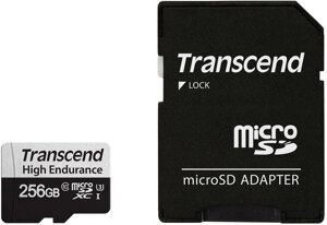 Карта памяти Transcend microSDXC TS256GUSD350V 256GB с адаптером