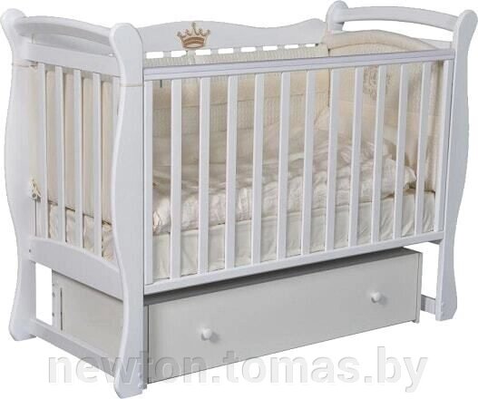 Классическая детская кроватка Антел Julia-1 белый от компании Интернет-магазин Newton - фото 1