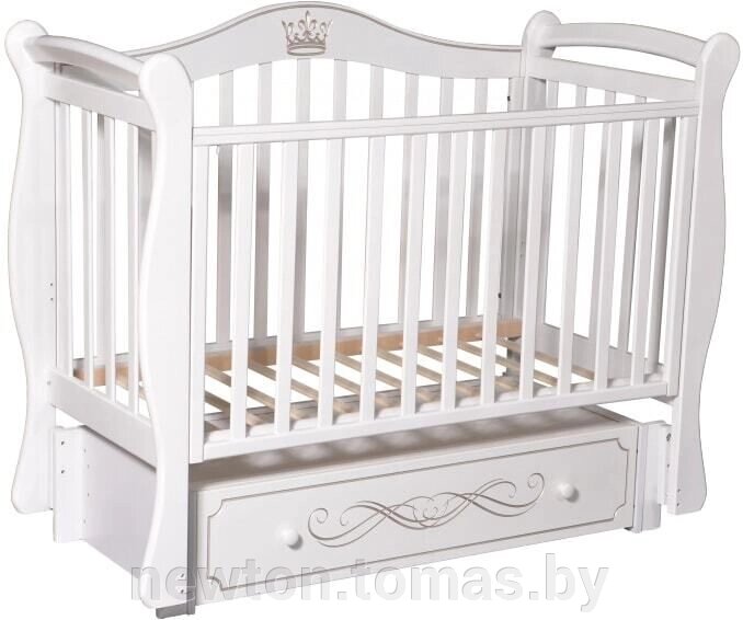 Классическая детская кроватка Антел Julia 11 белый от компании Интернет-магазин Newton - фото 1