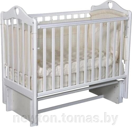 Классическая детская кроватка Антел Каролина-3/5 белый от компании Интернет-магазин Newton - фото 1