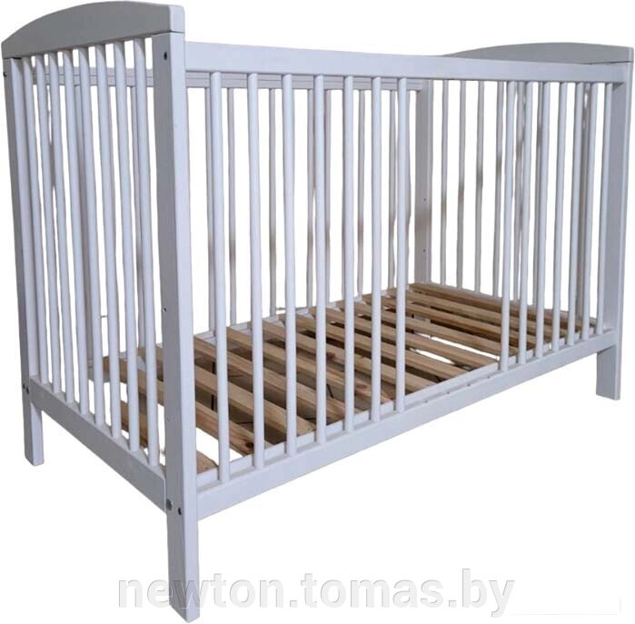 Классическая детская кроватка Ясеньлес Mila 02.1 белый от компании Интернет-магазин Newton - фото 1