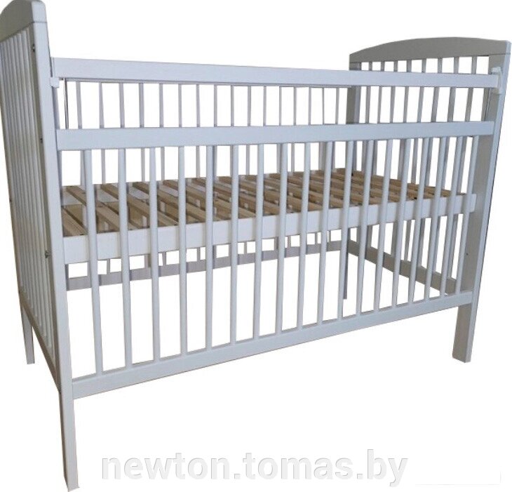 Классическая детская кроватка Ясеньлес Mila 03.2 белый от компании Интернет-магазин Newton - фото 1