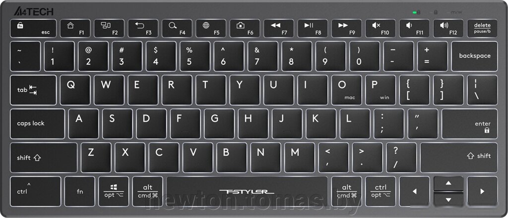 Клавиатура A4Tech Fstyler FX61 серый/черный от компании Интернет-магазин Newton - фото 1
