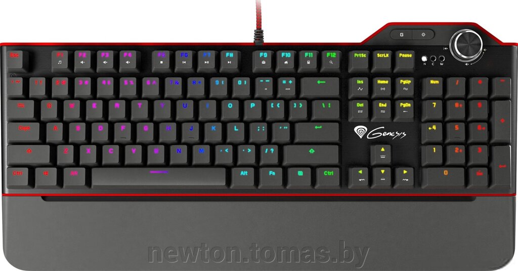 Клавиатура Genesis RX85 RGB нет кириллицы от компании Интернет-магазин Newton - фото 1