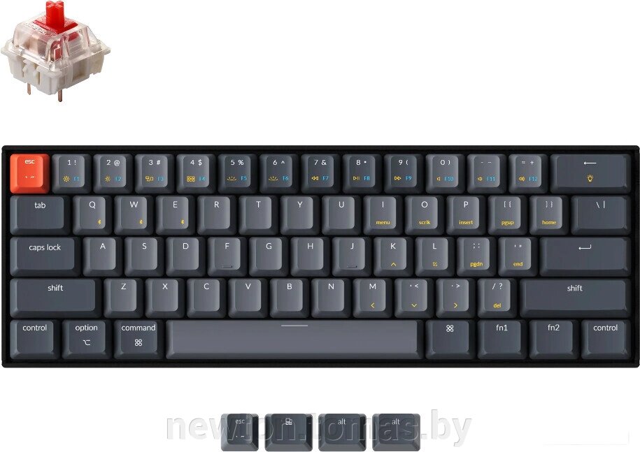 Клавиатура Keychron K12 RGB K12-B1-RU Gateron G Pro Red от компании Интернет-магазин Newton - фото 1
