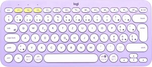 Клавиатура Logitech Multi-Device K380 Bluetooth 920-011166 фиолетовый/белый, нет кириллицы