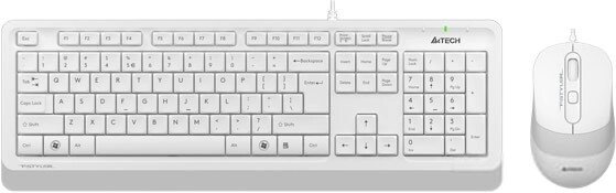Клавиатура + мышь A4Tech Fstyler F1010 белый/серый от компании Интернет-магазин Newton - фото 1