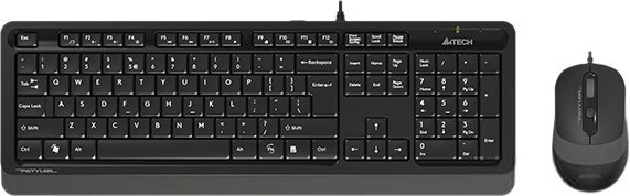 Клавиатура + мышь A4Tech Fstyler F1010 черный/серый от компании Интернет-магазин Newton - фото 1