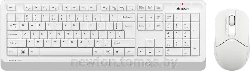Клавиатура + мышь A4Tech Fstyler FG1012 белый от компании Интернет-магазин Newton - фото 1