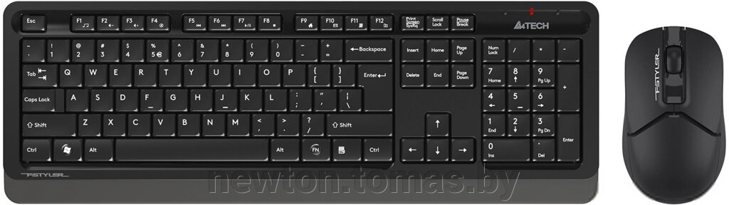 Клавиатура + мышь A4Tech Fstyler FG1012 черный от компании Интернет-магазин Newton - фото 1