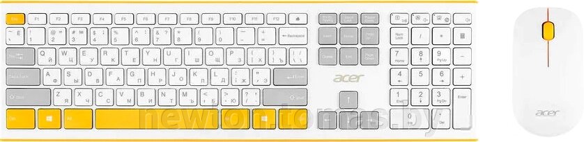 Клавиатура + мышь Acer OCC200 белый от компании Интернет-магазин Newton - фото 1