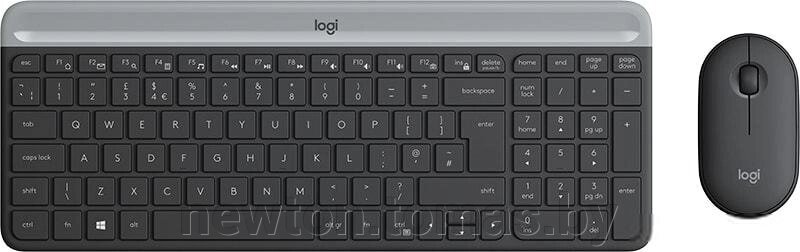Клавиатура + мышь Logitech MK470 Slim Wireless Combo от компании Интернет-магазин Newton - фото 1