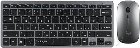 Клавиатура + мышь QUMO Paragon серый/черный от компании Интернет-магазин Newton - фото 1