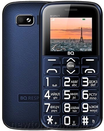 Кнопочный телефон BQ-Mobile BQ-1851 Respect синий