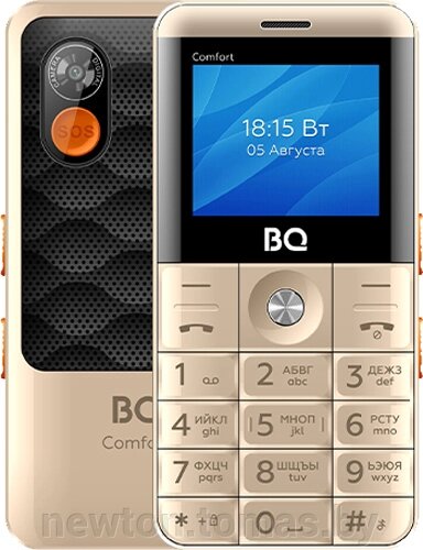 Кнопочный телефон BQ-Mobile BQ-2006 Comfort золотистый от компании Интернет-магазин Newton - фото 1