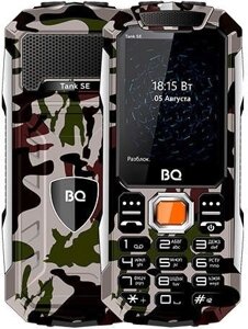 Кнопочный телефон BQ-Mobile BQ-2432 Tank SE армейский зеленый