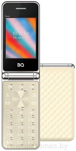 Кнопочный телефон BQ-Mobile BQ-2445 Dream бежевый от компании Интернет-магазин Newton - фото 1