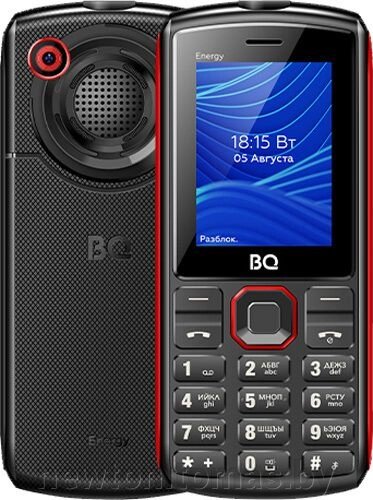 Кнопочный телефон BQ-Mobile BQ-2452 Energy черный/красный от компании Интернет-магазин Newton - фото 1
