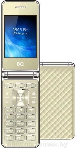 Кнопочный телефон BQ-Mobile BQ-2840 Fantasy золотистый от компании Интернет-магазин Newton - фото 1