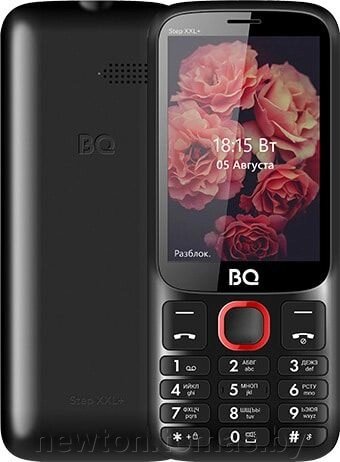 Кнопочный телефон BQ-Mobile BQ-3590 Step XXL+ черный/красный