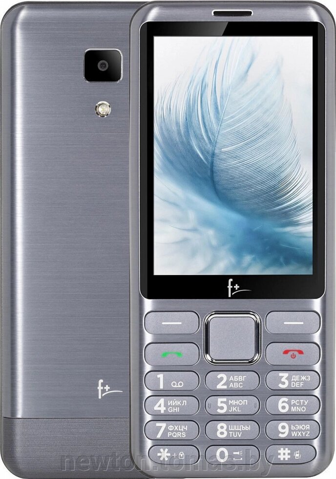 Кнопочный телефон F+ S350 светло-серый от компании Интернет-магазин Newton - фото 1