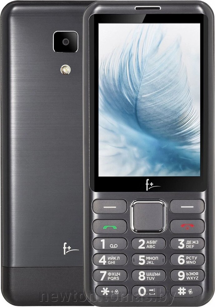 Кнопочный телефон F+ S350 темно-серый от компании Интернет-магазин Newton - фото 1