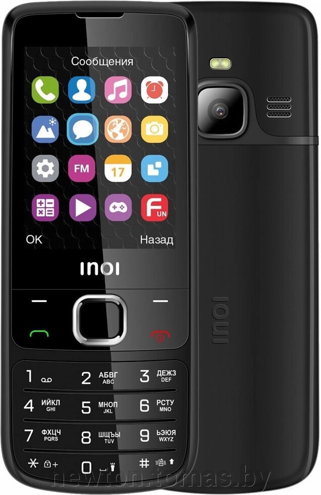 Кнопочный телефон Inoi 243 черный от компании Интернет-магазин Newton - фото 1