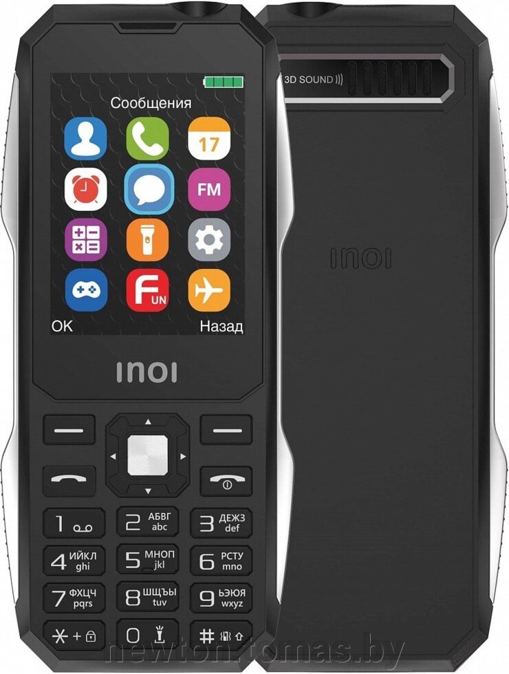 Кнопочный телефон Inoi 244Z черный от компании Интернет-магазин Newton - фото 1