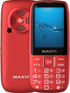 Кнопочный телефон Maxvi B32 красный