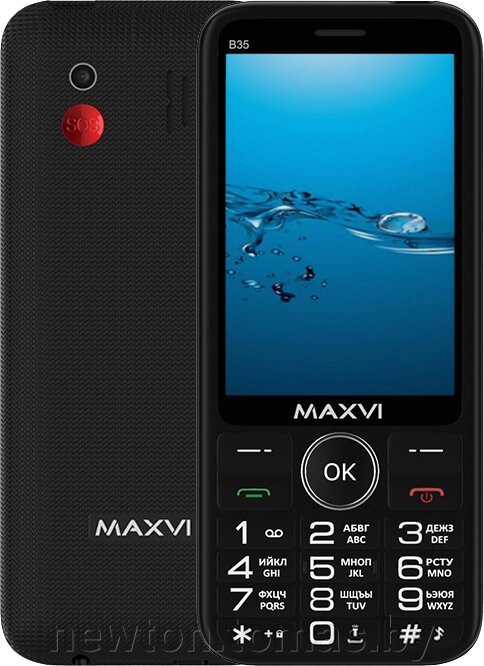 Кнопочный телефон Maxvi B35 черный от компании Интернет-магазин Newton - фото 1