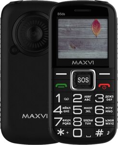 Кнопочный телефон Maxvi B5ds черный