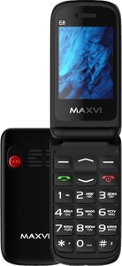 Кнопочный телефон Maxvi E8 черный