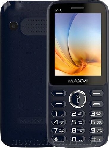 Кнопочный телефон Maxvi K18 синий