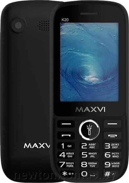 Кнопочный телефон Maxvi K20 черный от компании Интернет-магазин Newton - фото 1