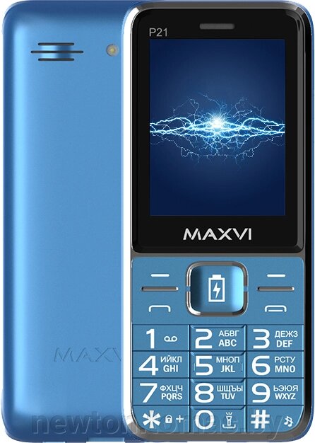 Кнопочный телефон Maxvi P21 маренго от компании Интернет-магазин Newton - фото 1