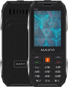 Кнопочный телефон Maxvi T101 черный