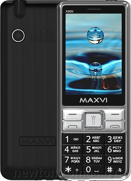 Кнопочный телефон Maxvi X900i черный от компании Интернет-магазин Newton - фото 1