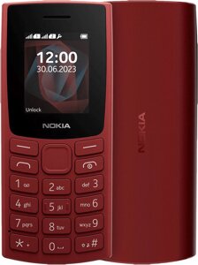 Кнопочный телефон Nokia 105 2023 Dual SIM TA-1557 красный