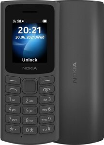 Кнопочный телефон Nokia 105 4G Dual SIM TA-1378 черный