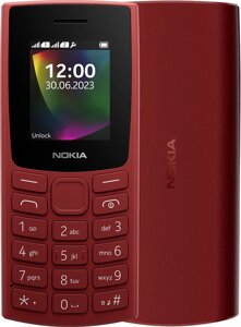 Кнопочный телефон Nokia 106 2023 Dual SIM TA-1564 красный