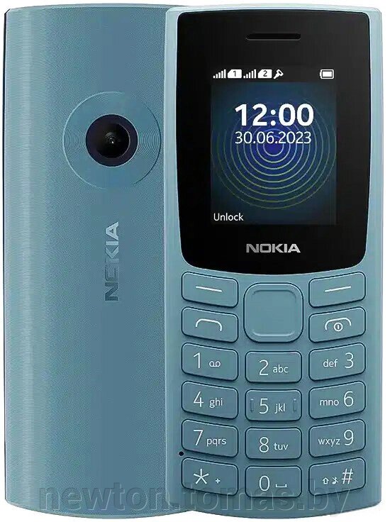 Кнопочный телефон Nokia 110 2023 Dual SIM TA-1567 небесно-голубой от компании Интернет-магазин Newton - фото 1