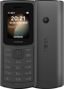 Кнопочный телефон Nokia 110 4G Dual SIM черный