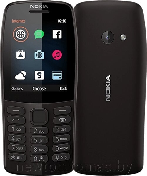 Кнопочный телефон Nokia 210 черный от компании Интернет-магазин Newton - фото 1