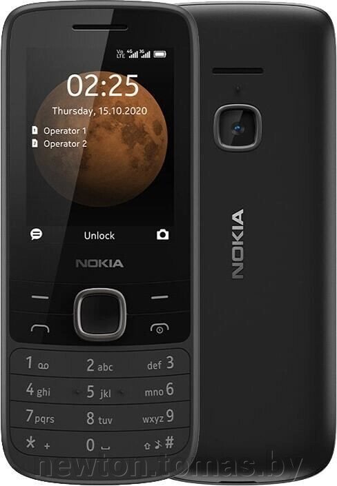 Кнопочный телефон Nokia 225 4G TA-1276 черный от компании Интернет-магазин Newton - фото 1