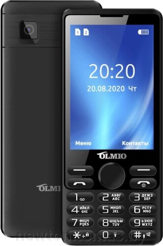 Кнопочный телефон Olmio E35 черный