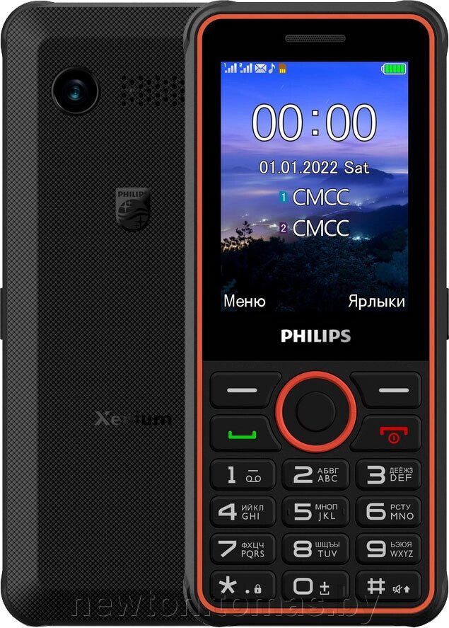 Кнопочный телефон Philips Xenium E2301 темно-серый от компании Интернет-магазин Newton - фото 1