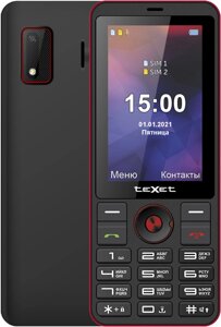 Кнопочный телефон TeXet TM-321 черный